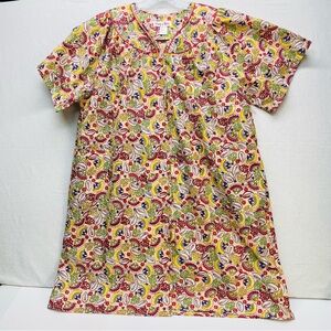 Vintage Sleep N More 3X Duster Snap Front W/ Pockets Short Sleeve House Dress